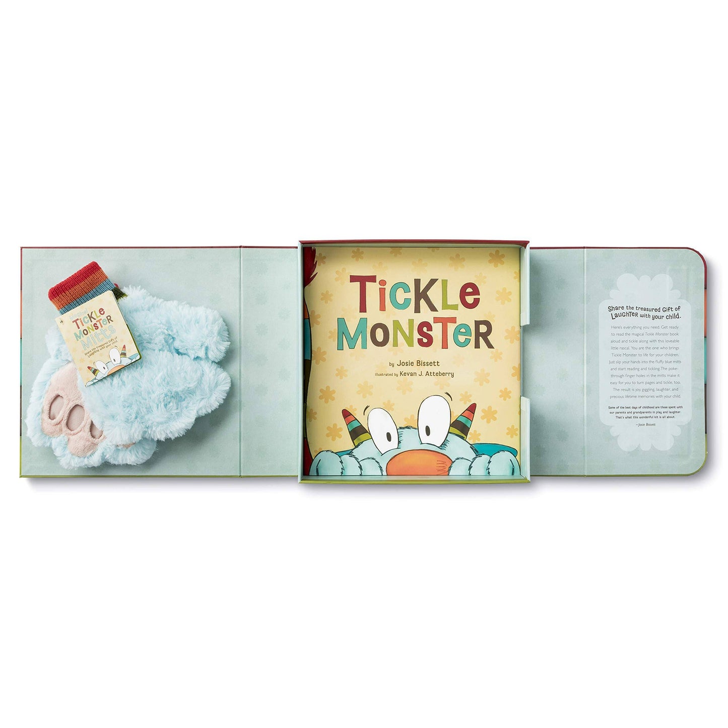Tickle Monster Laughter Kit - Includes the Tickle Monster Book and Fluffy Mitts