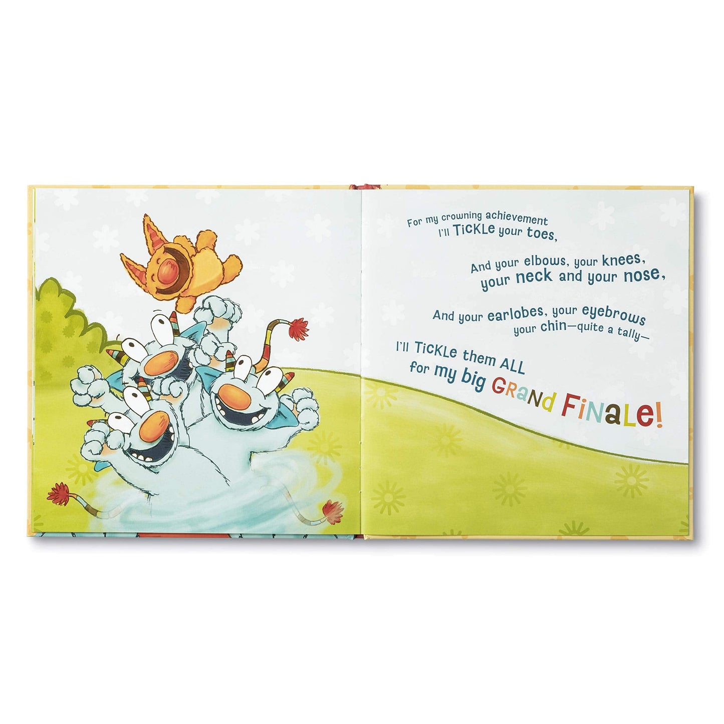 Tickle Monster Laughter Kit - Includes the Tickle Monster Book and Fluffy Mitts