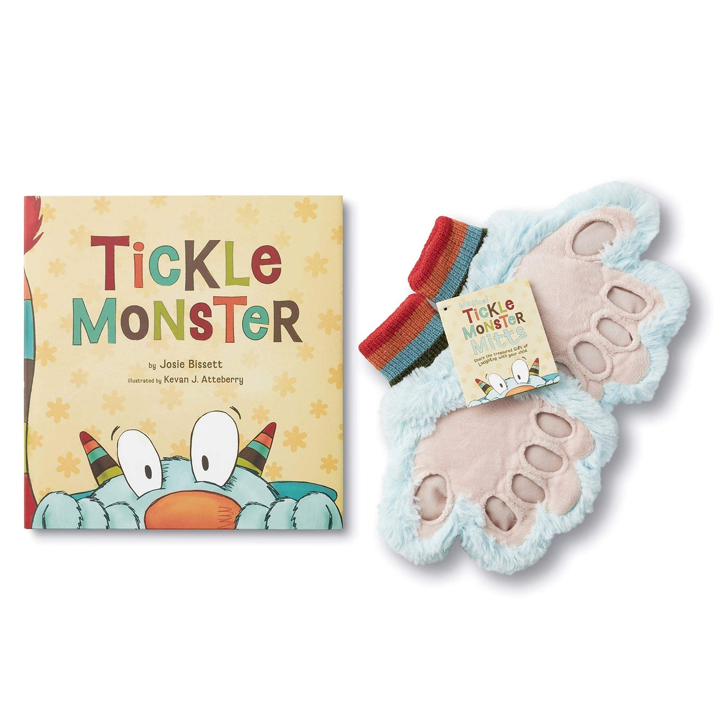 Tickle Monster Laughter Kit - Includes the Tickle Monster Book and Fluffy Mitts
