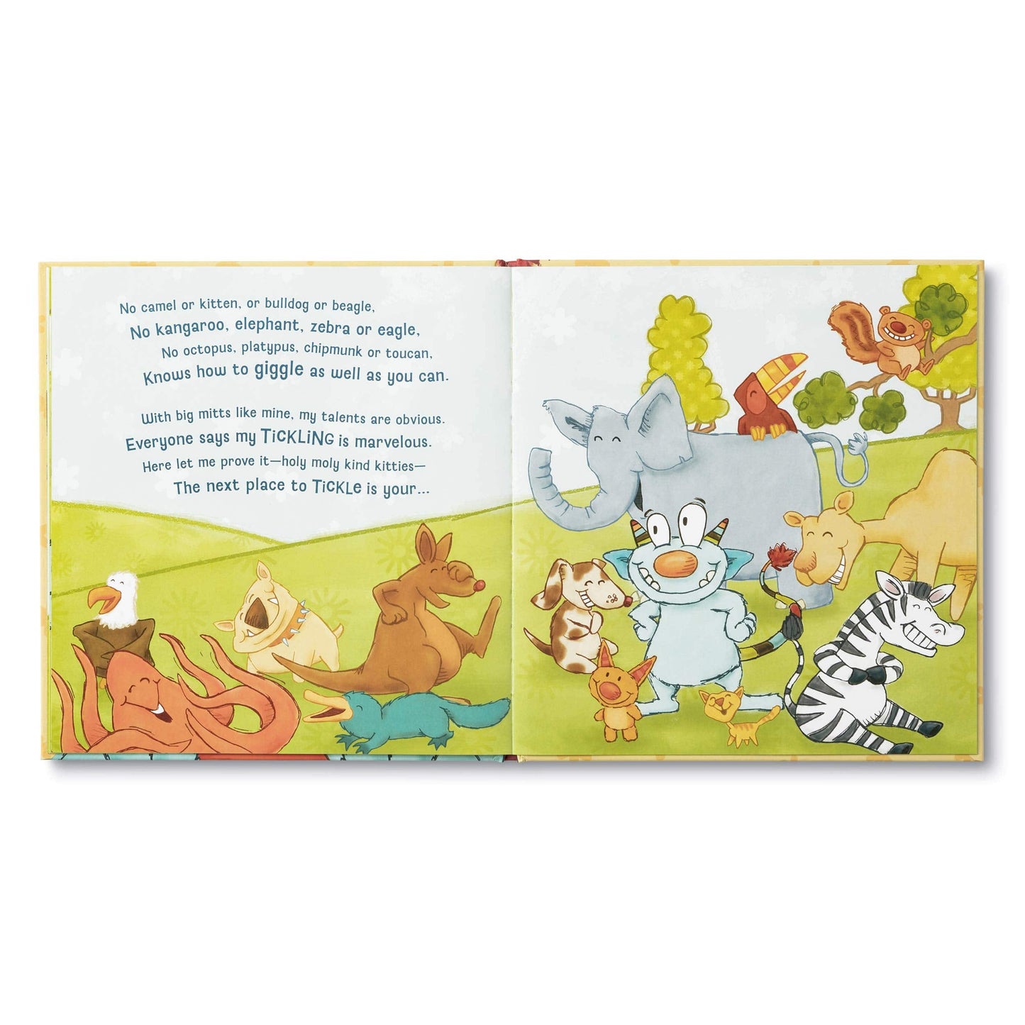 Tickle Monster Laughter Kit - Includes the Tickle Monster Book and Fluffy Mitts