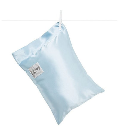 Little Giraffe- Satin Nap Pillow in Blue
