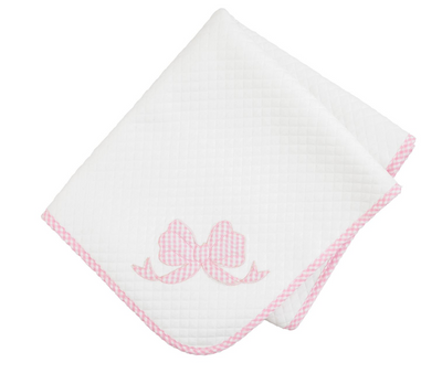 Mud Pie - Baby Blanket - Bow Quilted