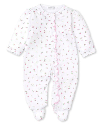 Kissy Kissy - Zip Footie - Garden Roses Ruffle